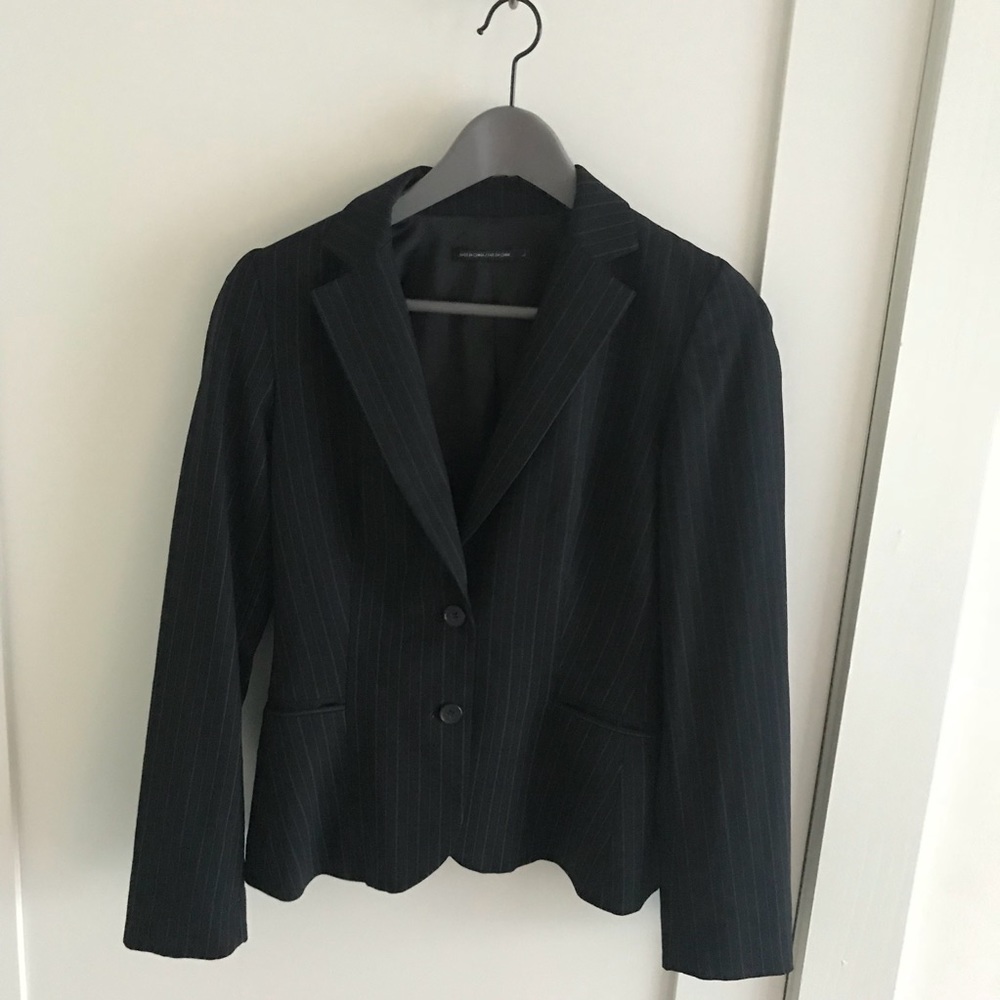 Club Monaco Striped Suit Jacket